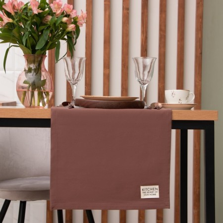 Path on the table Ethel Kitchen 40x150 cm, brown color, 100% cotton, sarzha 220 g/m2-3