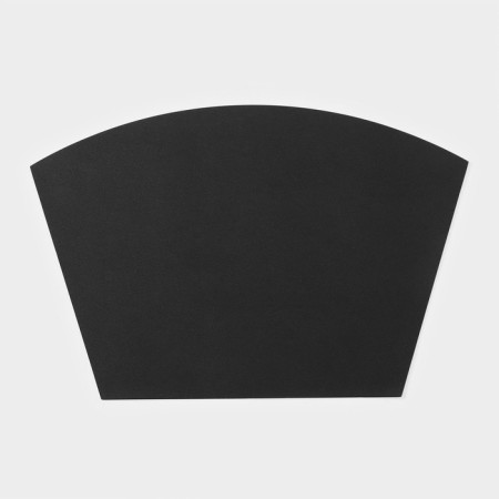Serving napkin on the TEM table, 30 × 44 cm, black color
