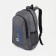 Male backpack on a zipper, 3 outer pockets, gray color
