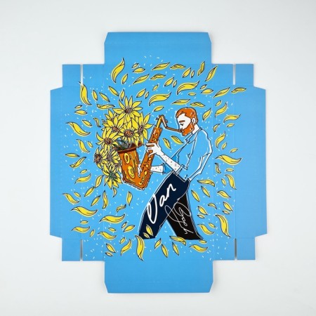 Gift folding box, packaging, Van Gogh, 21 x 15 x 7 cm-5