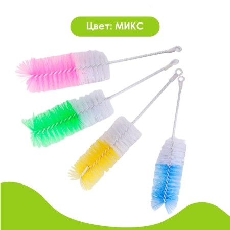 Brush for children's bottles, color mix-2