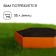 Glocked flowerbed, D = 60 cm, h = 15 cm, orange, Greengo