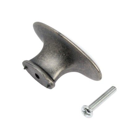 Handle button Cappio Ceramics, color old silver-4