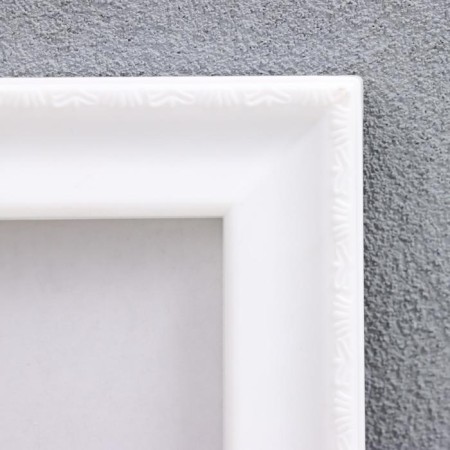 Photo frame plastic L-6 15x21 cm, white (plastic screen)-1