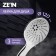 Showing watering can Zein Z0013, large, plastic, 3 modes, chromium color