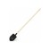 Baying shovel, acute, l = 140 cm, stiffness rods, wooden stalk