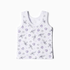 Майка Bloom Baby Бантики без рукавов, р. 86 см, белый