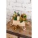 Decor "Winter Dreams" Gift apple in Bisser gold, 15 cm