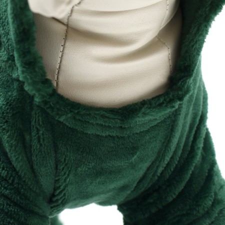 Dragneys' jumpsuit with a hood, size S (DS 25 cm, OG 35 cm, Osh 25 cm), Green-5