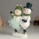 Souvenir Polystone "Dear pair of snowmen" 16x9.5x18.5 cm