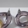 Earrings Metal "Chain" flat links, color gray-gold