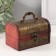 Casket wood chest with a “flowering” handle 8.4x14.5x8.7 cm