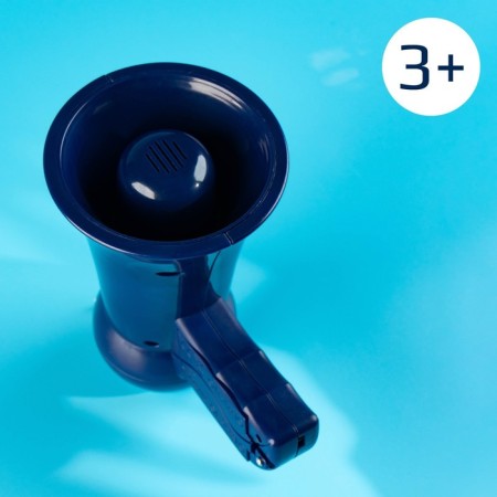 Megaphone "Police", 2 modes: siren, loudspeaker, works from batteries-5