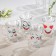 Glass mug "Smiley", 140 ml, MIX drawing