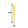 Badge tape width-20 mm, length-90 cm with a metal carbine, yellow