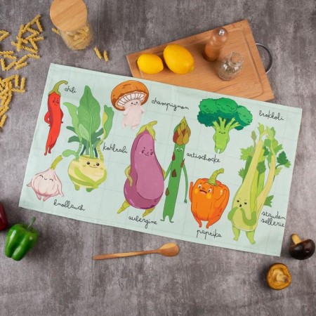 Ethel towel Funny Vegetables 40x73 cm, 100% cotton, sarzha 190 g/m2