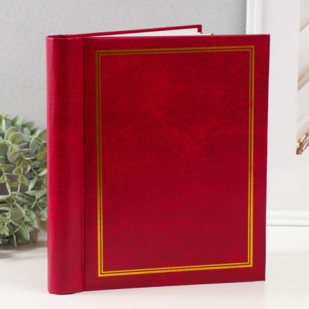 Photo album magnetic 30 sheets 23x28cm "plain red"