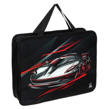 A4 notebook folder on zipper plastic 75mm 330 x 260 PM-A4-26 Mal "September 1: Call"-1