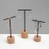 T-shaped arrangement stand, set of 3 pcs., 17, 13.5, 11.5 cm, black color