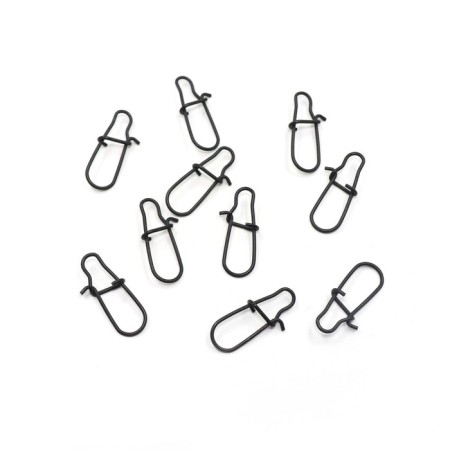 Carabiner Namazu Pro Nice Snap, Carbon color, p. 3. Test-29 kg, packaging 10 pcs.