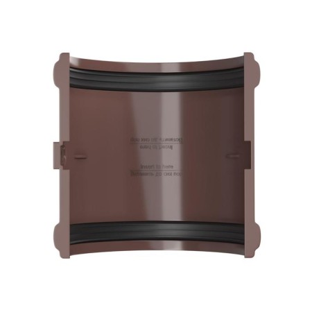 The connector of the gutter technonic PVC D125 brown-2