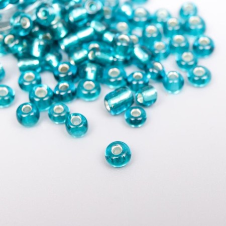 Round beads 6/0 in the bottle "sea wave" transparent-color 20 g-2
