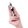 Anal traffic jam, metal, silver, with a crystal of ruby ​​color, 10 cm, D 2.8 cm, 75 g