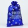 Boach Gift brocade "New Year's gift", blue, 16 x 24 cm, new year
