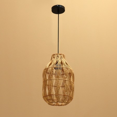 Ceiling Lamp from the rattan "Interporation" 1x120W, E27, 22x22x38 cm-1