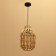 Ceiling Lamp from the rattan "Interporation" 1x120W, E27, 22x22x38 cm