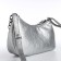 Bag Women's Cross Bodi, on a zipper, silver color