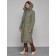 Coat insulated winter female, size 42, green color