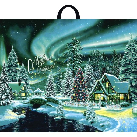 Package "Word Forest", polyethylene with a loop pen, 71 x 55 cm, 90 μm-1