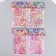 Plastic sticker 2 sheets "Princess outfits" with glitter mix 11x22.5 cm