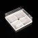 Box for mousse cakes 4 pieces, 17x17x6 white