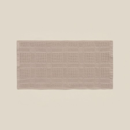 Waffle towel SL Home: Chess "Sabbia" 30x60 cm, 100% cotton, 350 g/m2-2