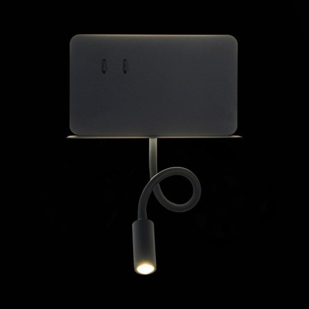 Wall lamp ST LUCE. SL1576.401.02. 2x3 watts, LED, 4000K, 470 LM, 20x15 cm, black color-6