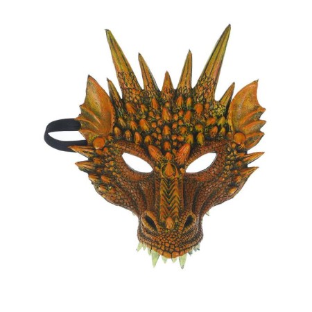 Carnival mask "Dragon", color orange color