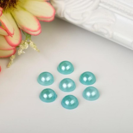 Set for creativity diameter 0.9 cm "Pearls half turquoise" weight - 19 grams-5