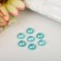 Set for creativity diameter 0.9 cm "Pearls half turquoise" weight - 19 grams