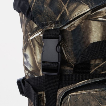 Tourist backpack, 40 l, department on screed with a lace, 3 outer pockets, with extension, Huntsman, Kamysh color-5