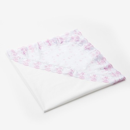 Corner for a newborn, size 75x75 cm, white color, print mix