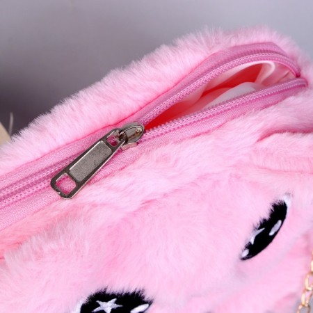Children's fur “Kitik” Bag, 15.5x12.7x4 cm-6