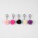 Markers for loops "Rose", D = 10 mm, 5 pcs, color colorful color