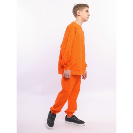 Pants for a boy, height 146 cm, orange color-1