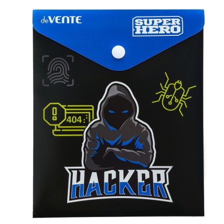 The convert folder on the A6, 170 x 140mm, 180MKM, DEVENTE SUPERHERO, Foil embossing, 3071231, mix-1