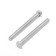Bolt "Tundra Krep", with a hexagonal head, galvanized, Din933, M6x70 mm, 2 pcs
