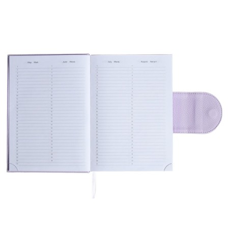 Leduced Diary A5, 160 sheets, Devente.contea, firm cover of artificial leather with foam rubber, block 70 g/m2, lilac-5