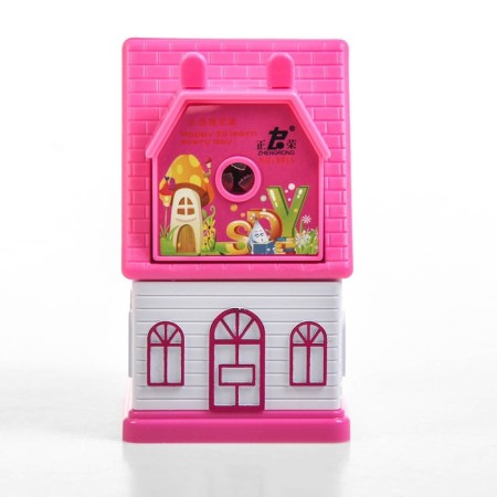 Mechanical sharpener with a "house" container, mix-3