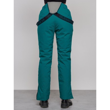 Semi -combinezone ski insulated female winter, size 50, green color-6
